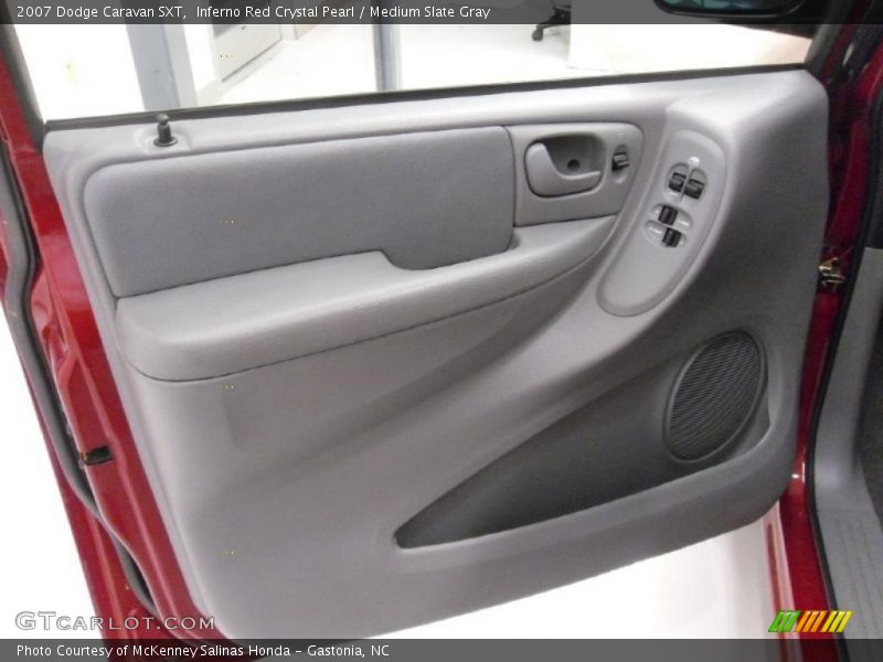 Inferno Red Crystal Pearl / Medium Slate Gray 2007 Dodge Caravan SXT
