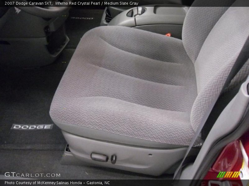 Inferno Red Crystal Pearl / Medium Slate Gray 2007 Dodge Caravan SXT