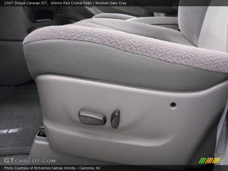 Inferno Red Crystal Pearl / Medium Slate Gray 2007 Dodge Caravan SXT