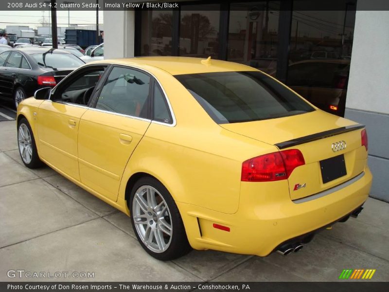 Imola Yellow / Black/Black 2008 Audi S4 4.2 quattro Sedan