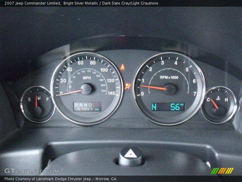 Bright Silver Metallic / Dark Slate Gray/Light Graystone 2007 Jeep Commander Limited