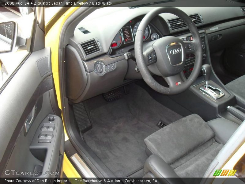 Imola Yellow / Black/Black 2008 Audi S4 4.2 quattro Sedan