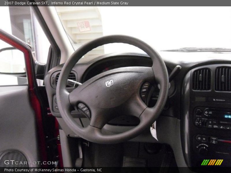 Inferno Red Crystal Pearl / Medium Slate Gray 2007 Dodge Caravan SXT