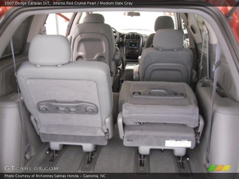 Inferno Red Crystal Pearl / Medium Slate Gray 2007 Dodge Caravan SXT