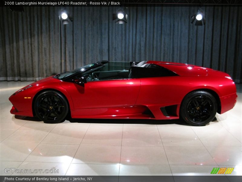 Rosso Vik / Black 2008 Lamborghini Murcielago LP640 Roadster