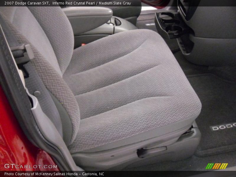 Inferno Red Crystal Pearl / Medium Slate Gray 2007 Dodge Caravan SXT