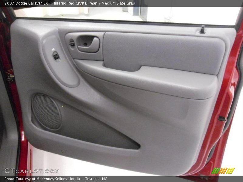 Inferno Red Crystal Pearl / Medium Slate Gray 2007 Dodge Caravan SXT