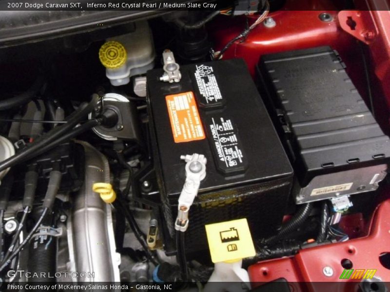 Inferno Red Crystal Pearl / Medium Slate Gray 2007 Dodge Caravan SXT