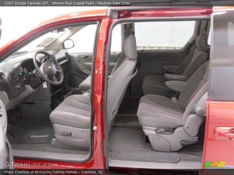 Inferno Red Crystal Pearl / Medium Slate Gray 2007 Dodge Caravan SXT