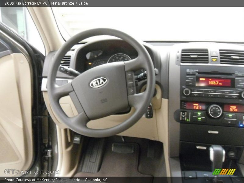 Metal Bronze / Beige 2009 Kia Borrego LX V6