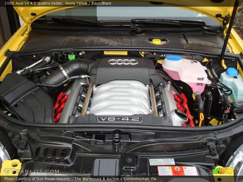 Imola Yellow / Black/Black 2008 Audi S4 4.2 quattro Sedan