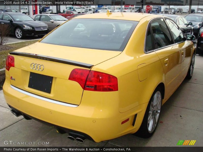 Imola Yellow / Black/Black 2008 Audi S4 4.2 quattro Sedan