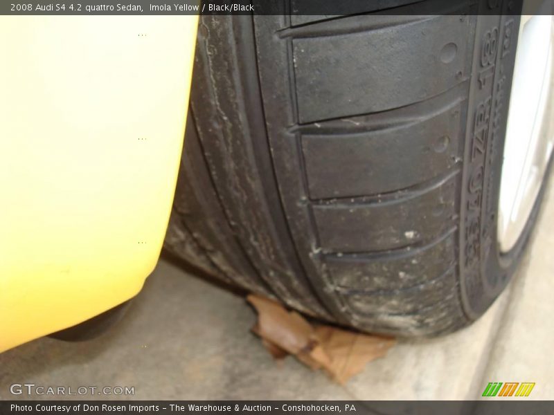 Imola Yellow / Black/Black 2008 Audi S4 4.2 quattro Sedan
