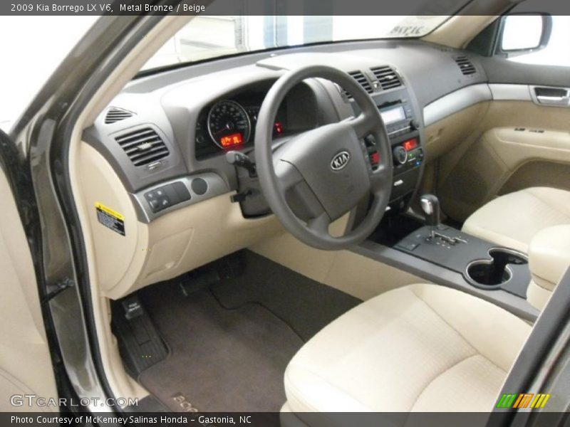 Metal Bronze / Beige 2009 Kia Borrego LX V6