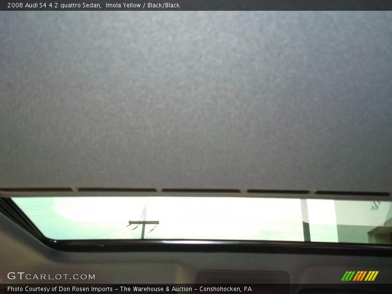Imola Yellow / Black/Black 2008 Audi S4 4.2 quattro Sedan