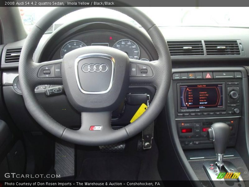 Imola Yellow / Black/Black 2008 Audi S4 4.2 quattro Sedan