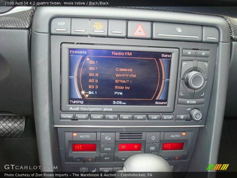 Imola Yellow / Black/Black 2008 Audi S4 4.2 quattro Sedan