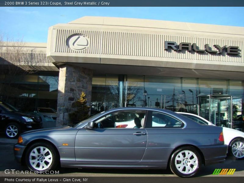 Steel Grey Metallic / Grey 2000 BMW 3 Series 323i Coupe