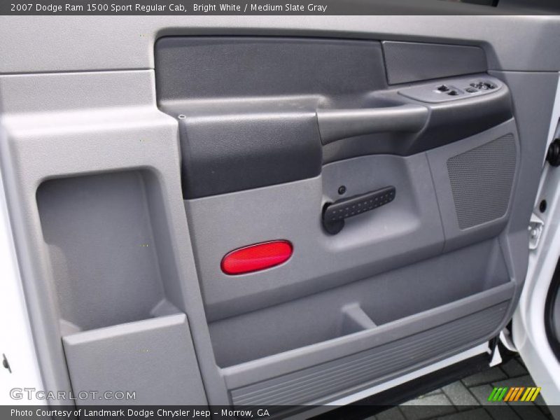 Bright White / Medium Slate Gray 2007 Dodge Ram 1500 Sport Regular Cab