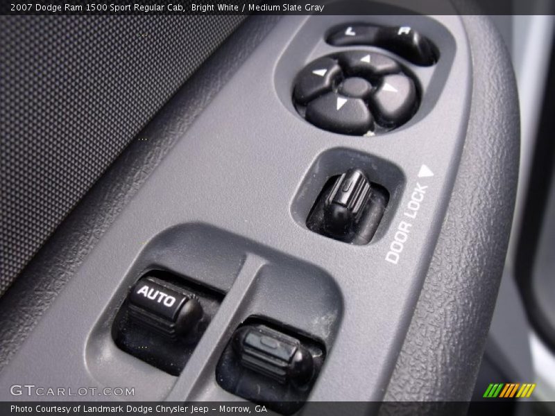 Bright White / Medium Slate Gray 2007 Dodge Ram 1500 Sport Regular Cab