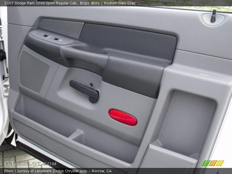 Bright White / Medium Slate Gray 2007 Dodge Ram 1500 Sport Regular Cab