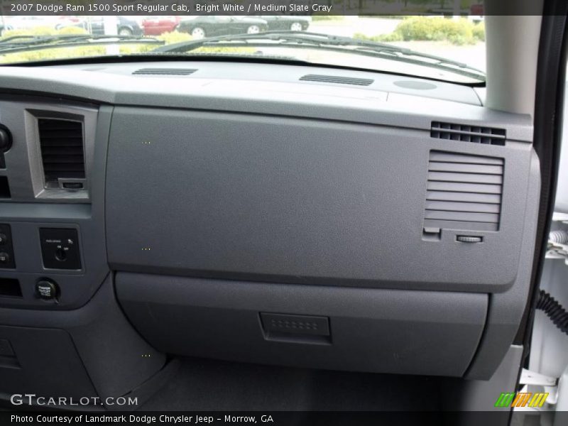 Bright White / Medium Slate Gray 2007 Dodge Ram 1500 Sport Regular Cab
