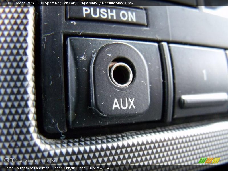 Bright White / Medium Slate Gray 2007 Dodge Ram 1500 Sport Regular Cab