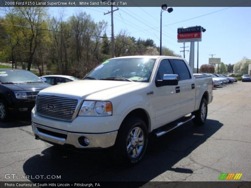 White Sand Tri-Coat / Tan 2008 Ford F150 Lariat SuperCrew 4x4