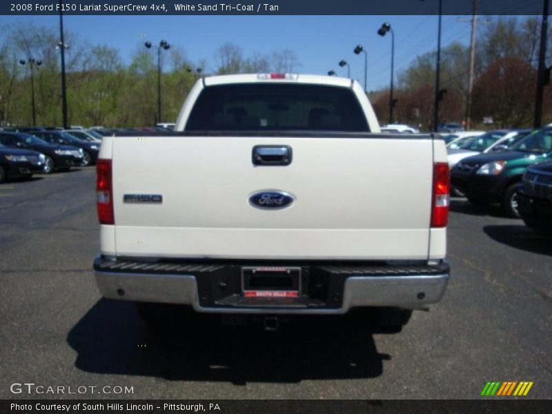 White Sand Tri-Coat / Tan 2008 Ford F150 Lariat SuperCrew 4x4