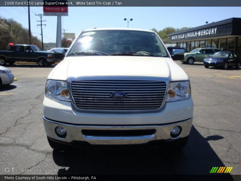 White Sand Tri-Coat / Tan 2008 Ford F150 Lariat SuperCrew 4x4