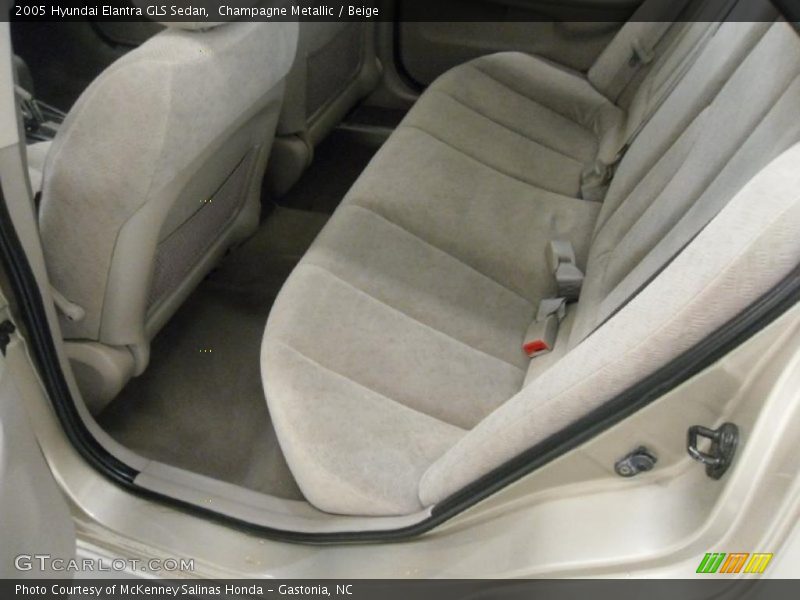 Champagne Metallic / Beige 2005 Hyundai Elantra GLS Sedan