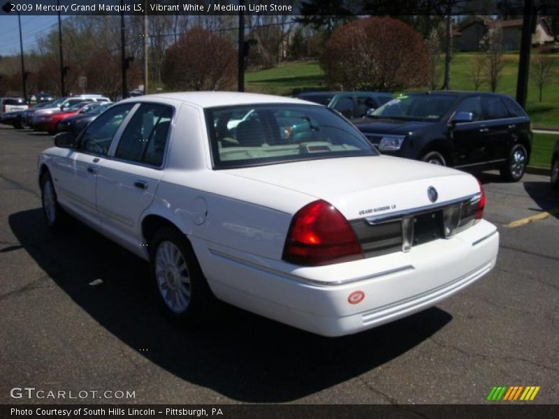 Vibrant White / Medium Light Stone 2009 Mercury Grand Marquis LS