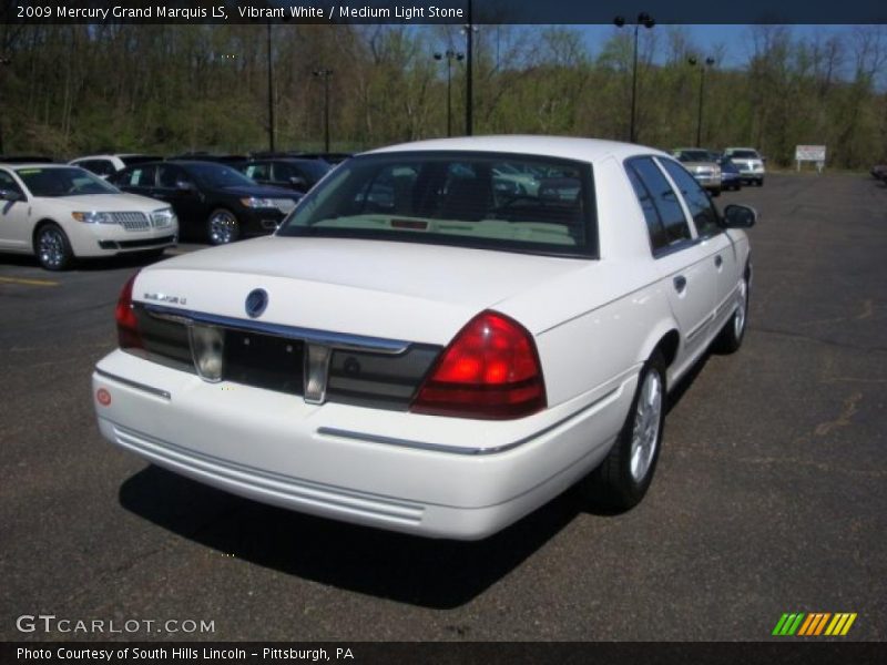 Vibrant White / Medium Light Stone 2009 Mercury Grand Marquis LS