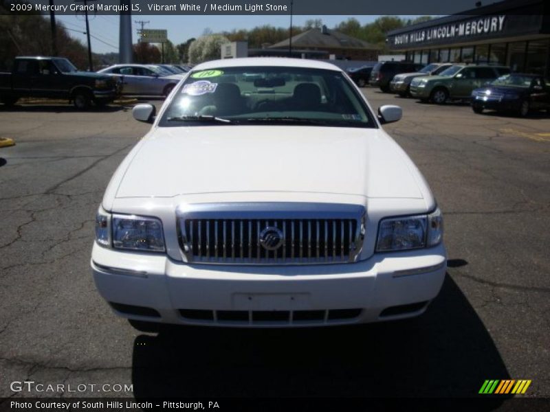 Vibrant White / Medium Light Stone 2009 Mercury Grand Marquis LS