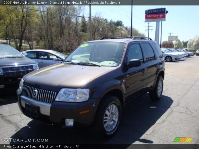 Charcoal Beige Metallic / Pebble/Light Parchment 2006 Mercury Mariner Luxury