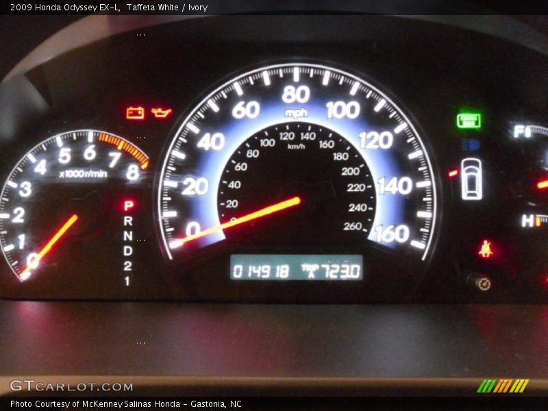 Taffeta White / Ivory 2009 Honda Odyssey EX-L