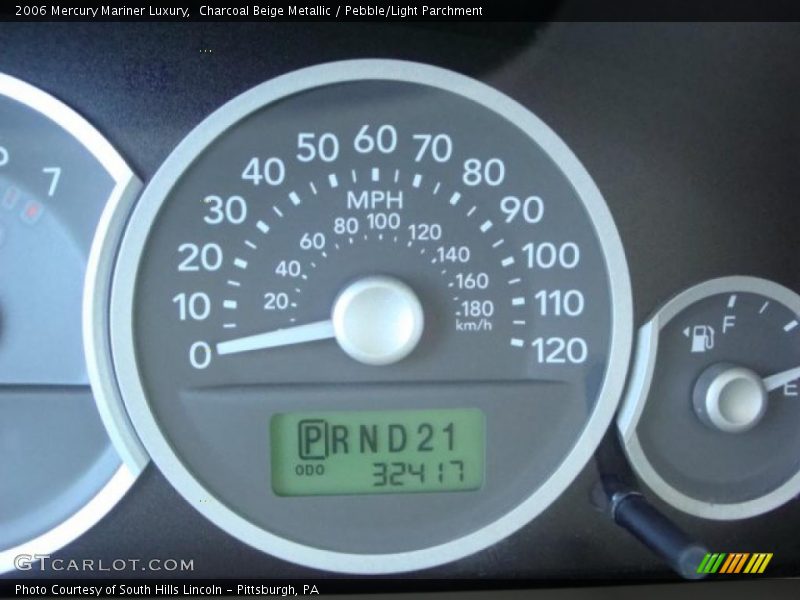 Charcoal Beige Metallic / Pebble/Light Parchment 2006 Mercury Mariner Luxury