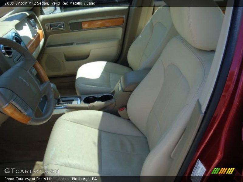 Vivid Red Metallic / Sand 2009 Lincoln MKZ Sedan