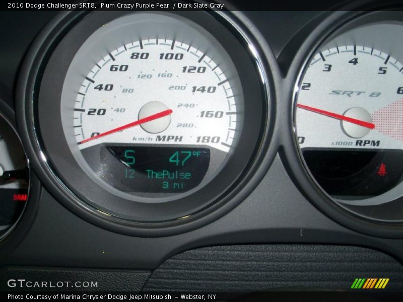 Plum Crazy Purple Pearl / Dark Slate Gray 2010 Dodge Challenger SRT8