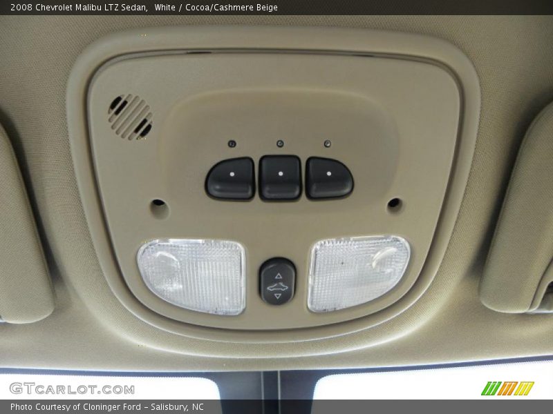 White / Cocoa/Cashmere Beige 2008 Chevrolet Malibu LTZ Sedan
