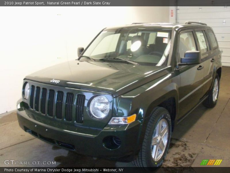 Natural Green Pearl / Dark Slate Gray 2010 Jeep Patriot Sport