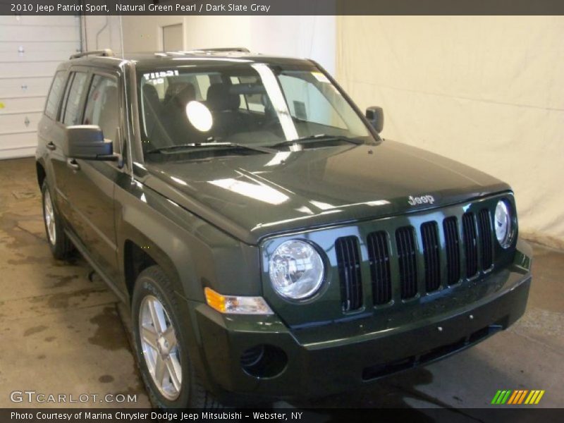 Natural Green Pearl / Dark Slate Gray 2010 Jeep Patriot Sport