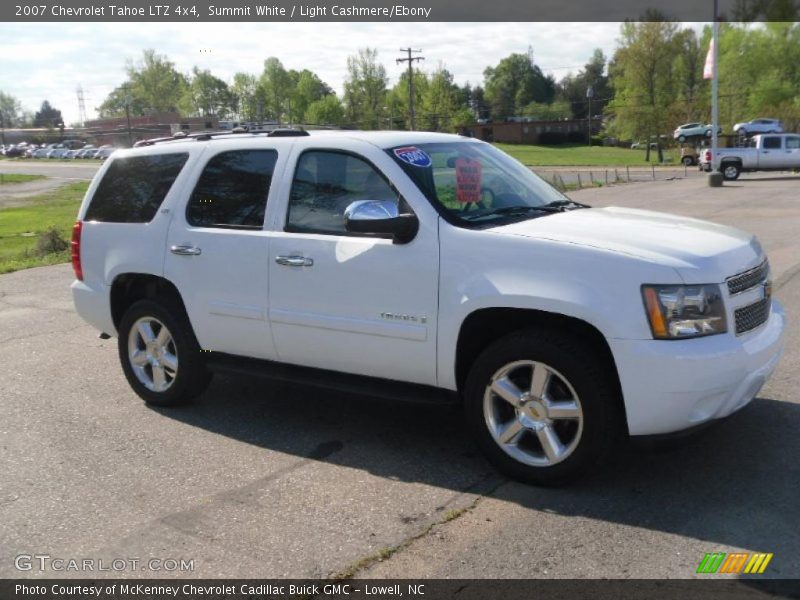 Summit White / Light Cashmere/Ebony 2007 Chevrolet Tahoe LTZ 4x4