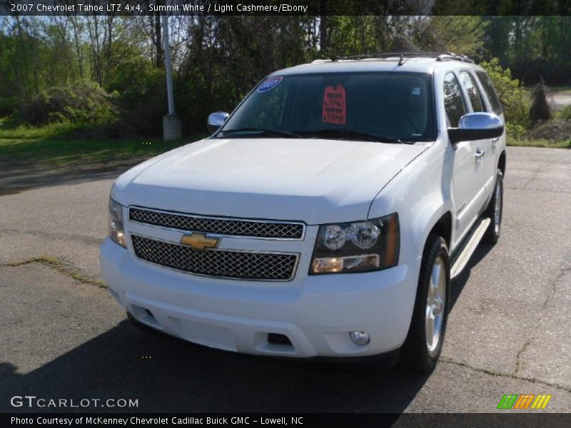 Summit White / Light Cashmere/Ebony 2007 Chevrolet Tahoe LTZ 4x4