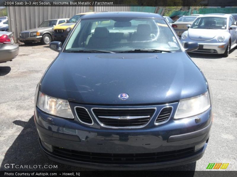 Nocturne Blue Metallic / Parchment 2004 Saab 9-3 Arc Sedan