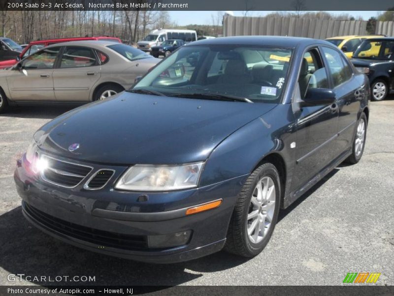 Nocturne Blue Metallic / Parchment 2004 Saab 9-3 Arc Sedan