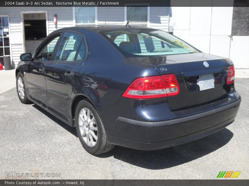 Nocturne Blue Metallic / Parchment 2004 Saab 9-3 Arc Sedan