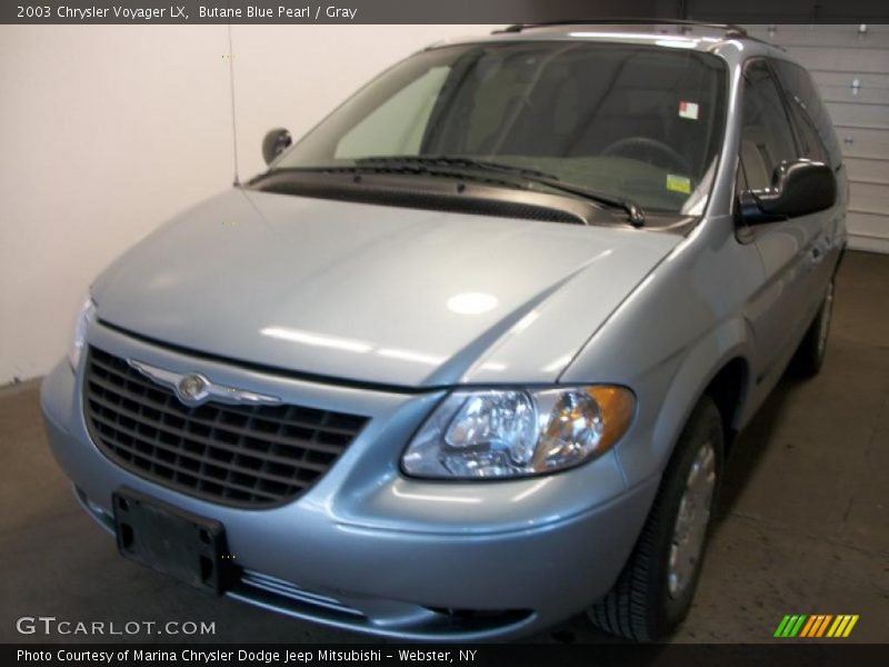 Butane Blue Pearl / Gray 2003 Chrysler Voyager LX