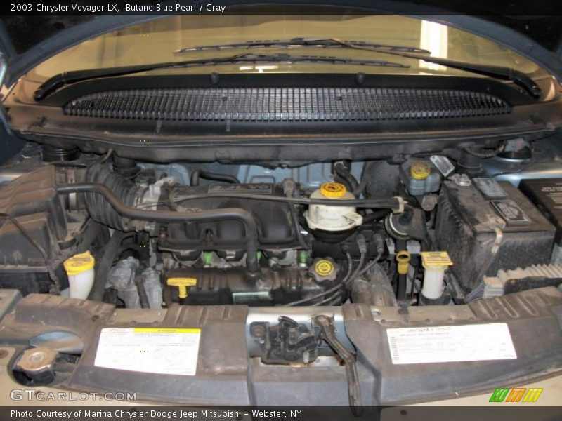 Butane Blue Pearl / Gray 2003 Chrysler Voyager LX