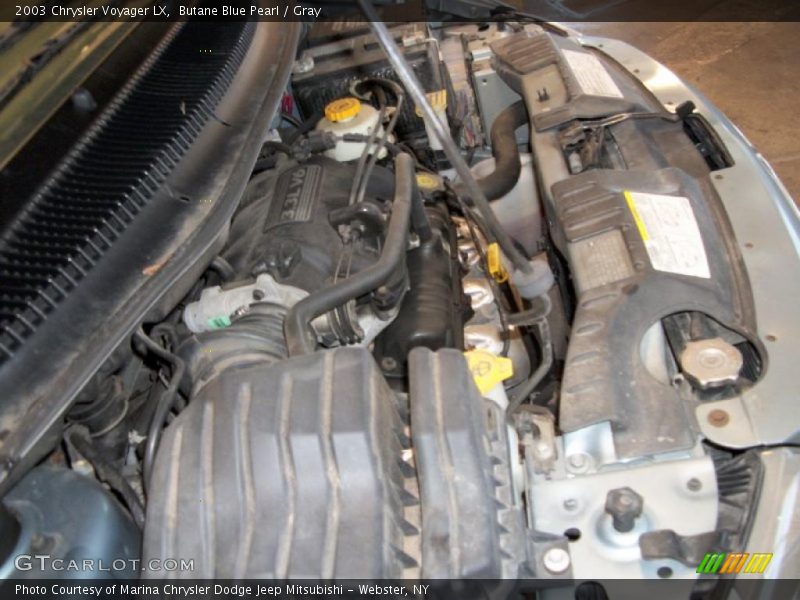 Butane Blue Pearl / Gray 2003 Chrysler Voyager LX